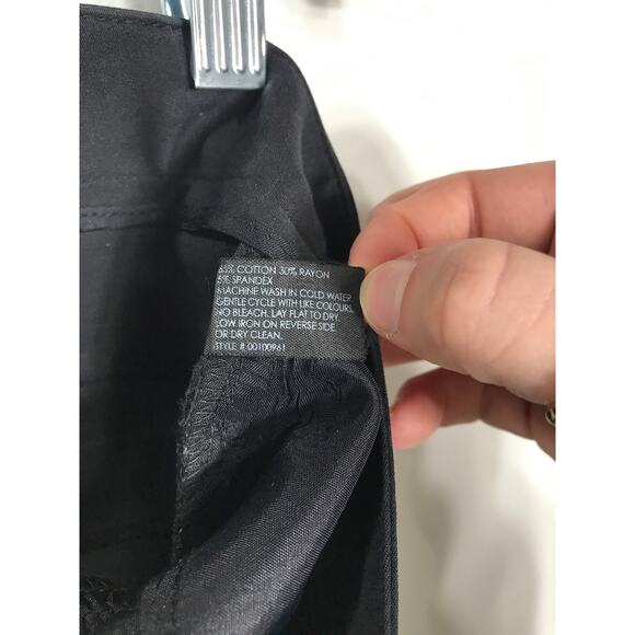 Club Monaco Womens 6 Pants Black Trouser Dress Office Work Classic Boot Cut - Picture 6 of 8